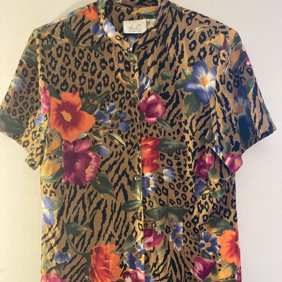 Vintage mixed print shift dress - Picture 2 of 7